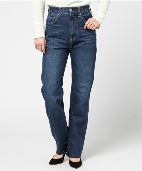 archives（アルシーヴ）の「ストレートデニムパンツ（デニムパンツ・レディース・ネイビー/ロイヤルブルー・SMALL/MEDIUM）」の2枚目の写真