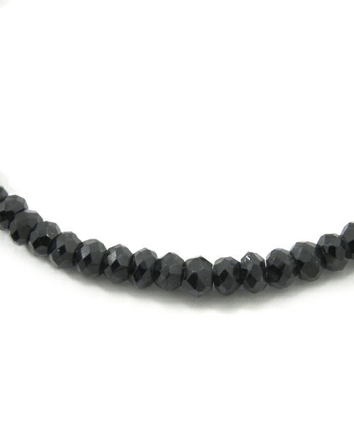 LION HEART(ライオンハート)の「LH-1 BEADS-04B035MIR57M-ブラックスピネルブレスレット/Mサイズ(ブレスレット・メンズ・クリアブラック・FREE)」の4枚目の写真