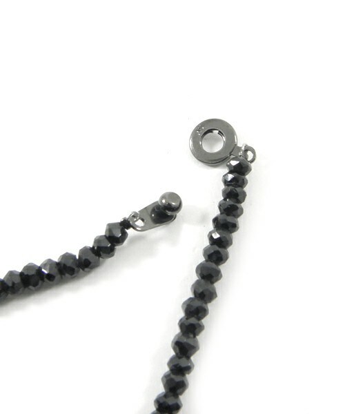 LION HEART(ライオンハート)の「LH-1 BEADS-04B035MIR57M-ブラックスピネルブレスレット/Mサイズ(ブレスレット・メンズ・クリアブラック・FREE)」の5枚目の写真