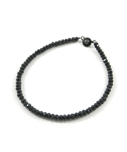 LION HEART(ライオンハート)の「LH-1 BEADS-04B035MIR57M-ブラックスピネルブレスレット/Mサイズ(ブレスレット・メンズ・クリアブラック・FREE)」の3枚目の写真