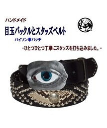Handmade（ハンドメイド）の「ベルト メンズ 本革 目玉バックル