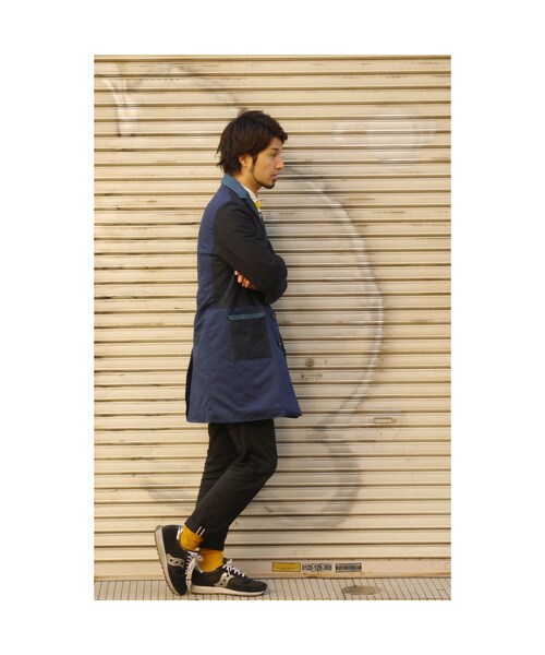 NIRAME.CO（ニラメッコ）の「群青チェスターコート（チェスターコート・メンズ・その他）」の4枚目の写真