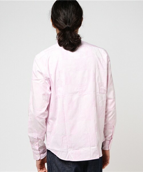 MEN'S BIGI(メンズビギ)の「ストレッチ パッチワークシャツ/カジュアルシャツ(シャツ/ブラウス・メンズ・ホワイト/ネイビー/ピンク・S/M/L)」の5枚目の写真
