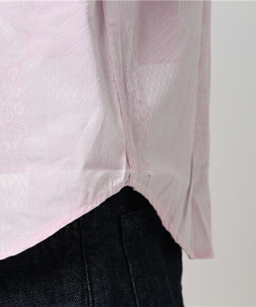 MEN'S BIGI(メンズビギ)の「ストレッチ パッチワークシャツ/カジュアルシャツ(シャツ/ブラウス・メンズ・ホワイト/ネイビー/ピンク・S/M/L)」の8枚目の写真