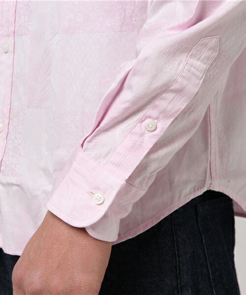 MEN'S BIGI(メンズビギ)の「ストレッチ パッチワークシャツ/カジュアルシャツ(シャツ/ブラウス・メンズ・ホワイト/ネイビー/ピンク・S/M/L)」の7枚目の写真