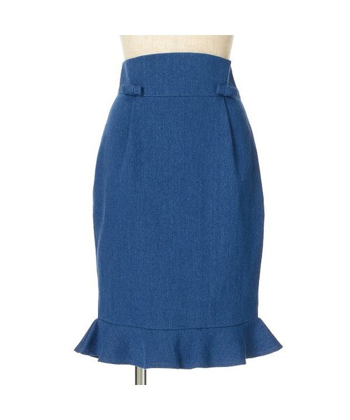 an another angelus（アンアナザーアンジェラス）の「ダブルプチリボンデニムタイトスカート/an another angelus（デニムスカート・レディース・その他）」の4枚目の写真