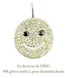 les desseins de DIEU | レ デッサン ドゥ デュー  948 グリッター スマイル L パヴェ ダイヤモンド チャーム 0.51ct(チャーム)