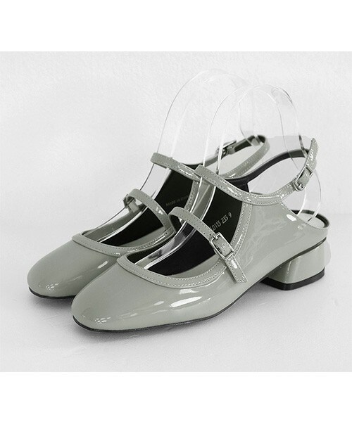 DHOLIC（ディーホリック）の「2TYPEスリングバックスクエアトゥシューズ（パンプス・レディース・/ブラック・225/230/235/240/245/250/225-250）」の3枚目の写真