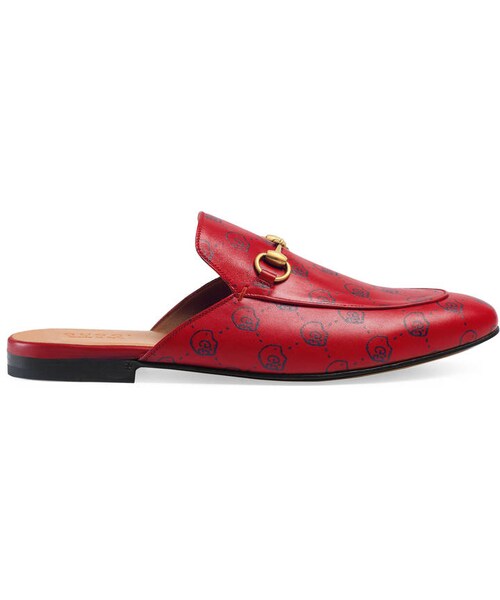 GUCCI（グッチ）の「Leather Horsebit slipper（その他シューズ・メンズ・GucciGhost print leather__426219DSS00417/GucciGhost print leather__426219DW400896/black leather__426219BLM001000/brown leather__426219BLM002024・5 = 5.5 US/5.5 = 6 US/6 = 6.5 US/6.5 = 7 US/7 = 7.5 US/7.5 = 8 US/8 = 8.5 US/8.5 = 9 US/9 = 9.5 US/9.5 = 10 US/10 = 10.5 US/10.5 = 11 US/11 = 11.5 US/12 = 12.5 US/13 = 13.5 US/13.5 = 14 US/14 = 14.5 US）」の4枚目の写真