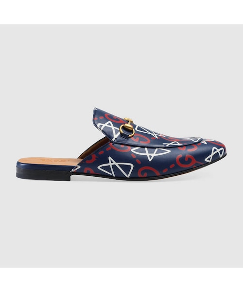 GUCCI（グッチ）の「Leather Horsebit slipper（その他シューズ・メンズ・GucciGhost print leather__426219DSS00417/GucciGhost print leather__426219DW400896/black leather__426219BLM001000/brown leather__426219BLM002024・5 = 5.5 US/5.5 = 6 US/6 = 6.5 US/6.5 = 7 US/7 = 7.5 US/7.5 = 8 US/8 = 8.5 US/8.5 = 9 US/9 = 9.5 US/9.5 = 10 US/10 = 10.5 US/10.5 = 11 US/11 = 11.5 US/12 = 12.5 US/13 = 13.5 US/13.5 = 14 US/14 = 14.5 US）」の8枚目の写真