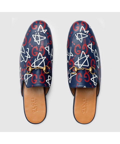 GUCCI（グッチ）の「Leather Horsebit slipper（その他シューズ・メンズ・GucciGhost print leather__426219DSS00417/GucciGhost print leather__426219DW400896/black leather__426219BLM001000/brown leather__426219BLM002024・5 = 5.5 US/5.5 = 6 US/6 = 6.5 US/6.5 = 7 US/7 = 7.5 US/7.5 = 8 US/8 = 8.5 US/8.5 = 9 US/9 = 9.5 US/9.5 = 10 US/10 = 10.5 US/10.5 = 11 US/11 = 11.5 US/12 = 12.5 US/13 = 13.5 US/13.5 = 14 US/14 = 14.5 US）」の13枚目の写真