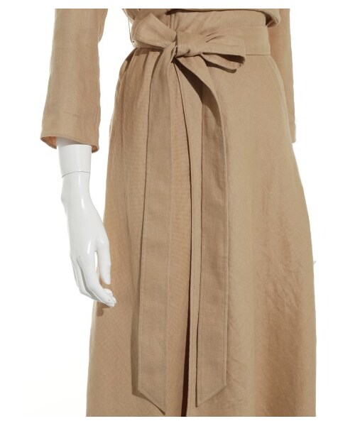 Mila Owen（ミラオーウェン）の「リネンカシュクールワンピース  