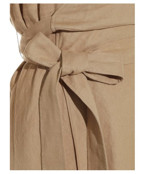 Mila Owen（ミラオーウェン）の「リネンカシュクールワンピース  