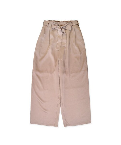 flower（フラワー）の「long long pants3 ～ロングロングパンツ3（その他パンツ・レディース・black/beige・FREE）」の2枚目の写真