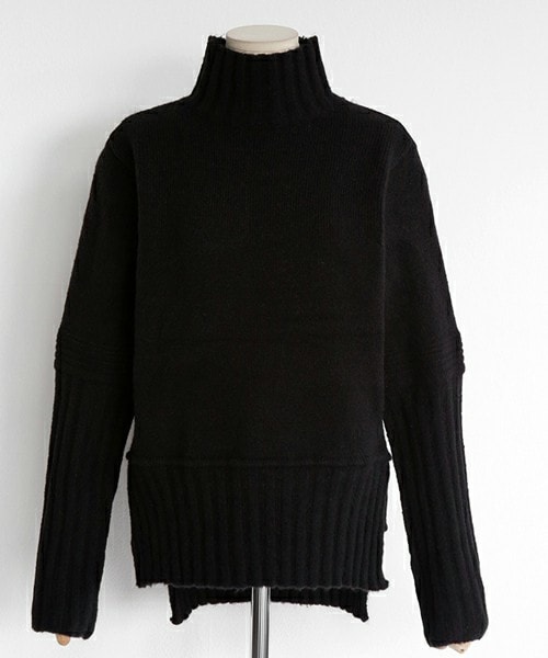 DHOLIC(ディーホリック)の「スリットリブヘムハイネックニットプルオーバー(ニット/セーター・レディース・FREE)」の3枚目の写真
