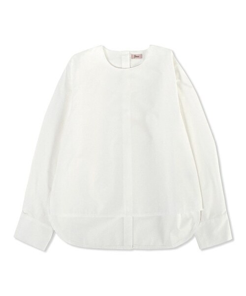 flower（フラワー）の「smart pearl shirts ～スマートパールシャツ（シャツ/ブラウス・レディース・blue/white・FREE）」の2枚目の写真