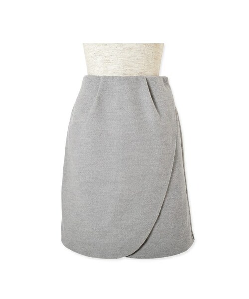 flower(フラワー)の「mokomoko tulip skirt ~モコモコチューリップスカート(スカート・レディース・gray/pink・FREE)」の1枚目の写真