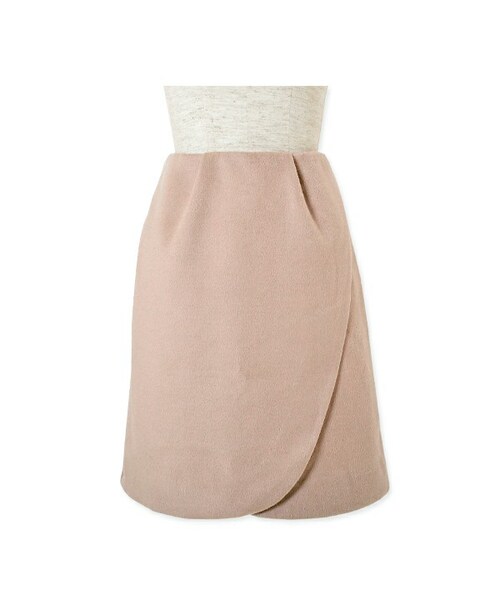 flower(フラワー)の「mokomoko tulip skirt ~モコモコチューリップスカート(スカート・レディース・gray/pink・FREE)」の2枚目の写真