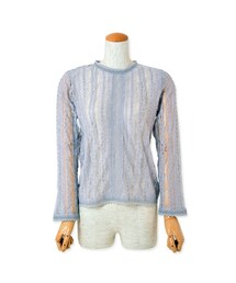 flower | span lace top ～ｽﾊﾟﾝﾚｰｽﾄｯﾌﾟ(シャツ/ブラウス)