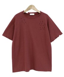 Dailyabout | ユニークダメージルーズフィット半袖Tシャツ(P0000WNP)(Tシャツ/カットソー)