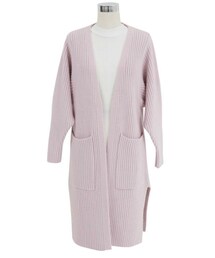 Dailyabout | シンプルダブルポケットリブロングカーディガン(P0000WOC)(カーディガン/ボレロ)