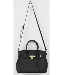 Dailyabout | クラシック南京錠装飾ベルト付きトートバッグ(P0000WNZ)(トートバッグ)