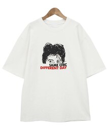 Dailyabout | ユニークイラストプリントコットンTシャツ(P0000WNQ)(Tシャツ/カットソー)