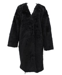 ANAP | フェイクファーノーカラーコート(ジャケット/アウター)