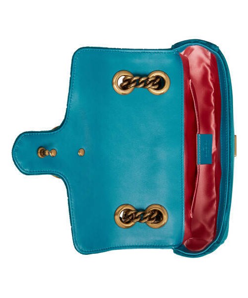 GUCCI（グッチ）の「〔GGマーモント〕 キルティング ミニバッグ（ショルダーバッグ・レディース・ハイビスカスレッド レザー/ブラック  レザー/ブラック＆ホワイト  レザー・U）」の18枚目の写真