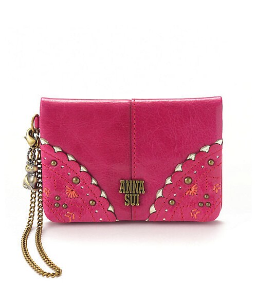 ANNA SUI 財布 トークトゥーハー 猫 赤 アナスイ がま口 【公式通販】