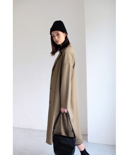 AZUL by moussy（アズールバイマウジー）の「AZUL by moussy ロングチェスターコート（ジャケット/アウター・レディース・CAM/KHA・S/M）」の10枚目の写真