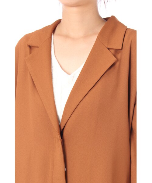 AZUL by moussy（アズールバイマウジー）の「AZUL by moussy ロングチェスターコート（ジャケット/アウター・レディース・CAM/KHA・S/M）」の15枚目の写真