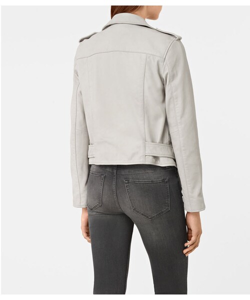 ALLSAINTS(オールセインツ)の「Balfern Biker(ライダースジャケット・レディース・Green/Light Grey・SS/S/M/3S)」の4枚目の写真