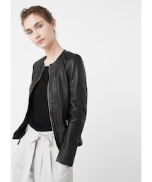 MANGO | マンゴ MANGO Zip leather jacket(ライダースジャケット)