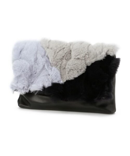 ラビットファークラッチ バッグ☆チェーン取り外し可能☆ ちらばっ 