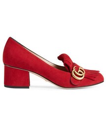 GUCCI | 〔マーモント〕 スエード ミッドヒールパンプス(パンプス)