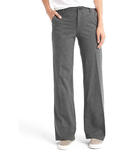 GAP(ギャップ)の「Gap Wide Leg Knit Pants(その他パンツ・レディース・navy heather/charcoal heather/true black/heather grey・2/4/6/8/000/00)」の4枚目の写真