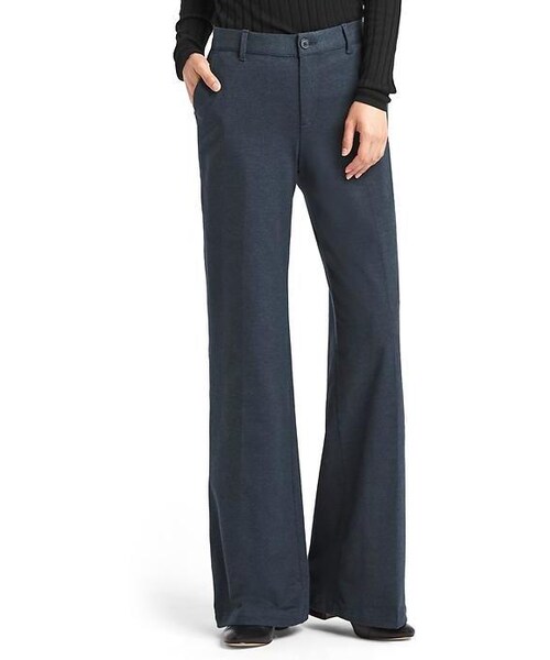 GAP(ギャップ)の「Gap Wide Leg Knit Pants(その他パンツ・レディース・navy heather/charcoal heather/true black/heather grey・2/4/6/8/000/00)」の3枚目の写真