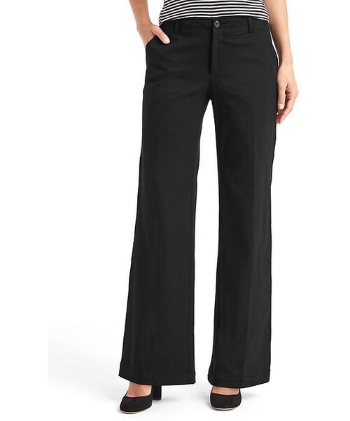 GAP(ギャップ)の「Gap Wide Leg Knit Pants(その他パンツ・レディース・navy heather/charcoal heather/true black/heather grey・2/4/6/8/000/00)」の2枚目の写真