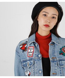 希少　サンプル品 have a goodtime×moussyデニムジャケット MOUSSY（マウジー）の「MOUSSY have a good time デニム