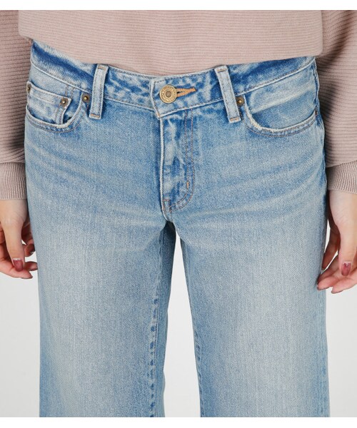 MOUSSY（マウジー）の「MOUSSY CROPPED FLARE パンツ（デニムパンツ・レディース・BLU・24inch/25inch/26inch/27inch）」の5枚目の写真