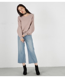 MOUSSY | MOUSSY CROPPED FLARE パンツ(デニムパンツ)
