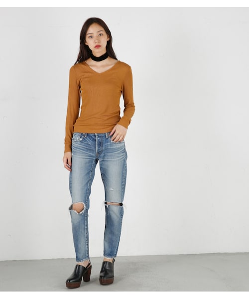 MOUSSY（マウジー）の「MOUSSY MV Ashton Tapered（デニムパンツ  