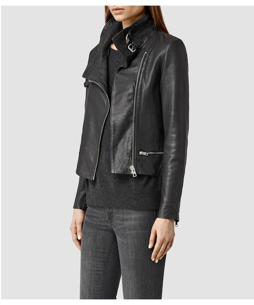 ALLSAINTS（オールセインツ）の「Bales Biker（ライダースジャケット・レディース・Black・L/M/S/SS/3S）」の2枚目の写真