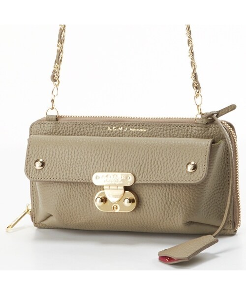 A.D.M.J（エーディーエムジェイ）の「チェーンショルダー付きお財布