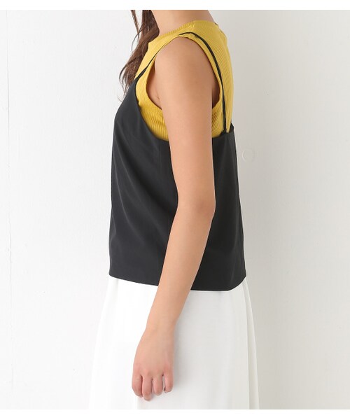 SLY（スライ）の「SLY Wストラップキャミ（キャミソール・レディース・BEG/BLK/M/ORG・F）」の6枚目の写真