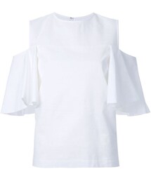 LE CIEL BLEU | Le Ciel Bleu オープンショルダーフリルトップス(シャツ/ブラウス)