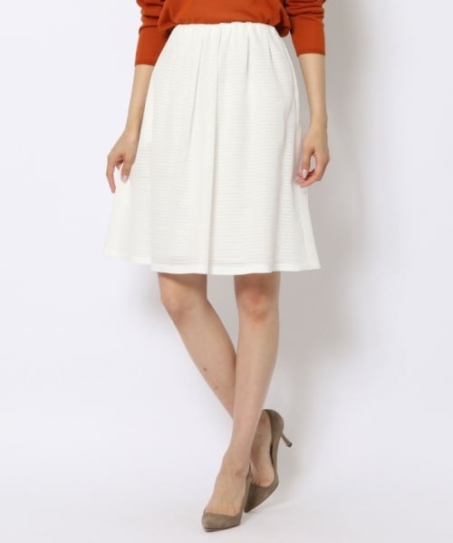 トゥモローランドフレアスカートホワイト トゥモローランドフレアスカートホワイト TOMORROWLAND