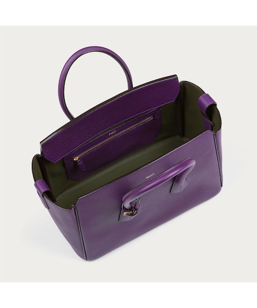 BALLY（バリー）の「ウィメンズ パープル レザー トートバッグ
