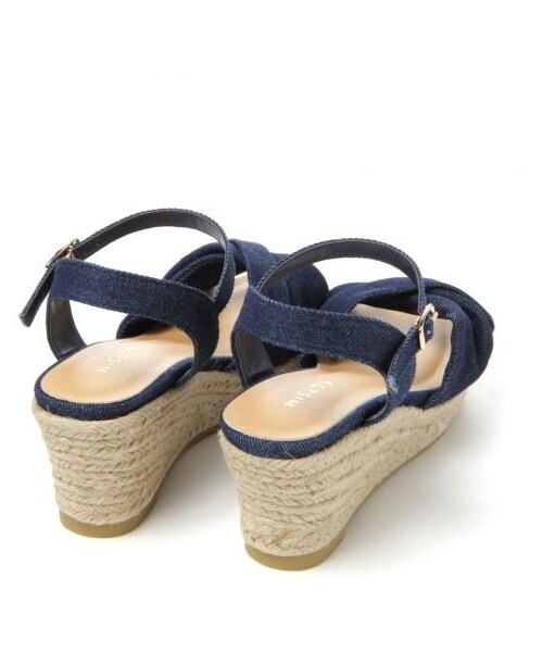 LEPSIM(レプシィム)の「ジュートウエッジサンダル(サンダル・レディース・キャメル55・S(22.5))」の11枚目の写真